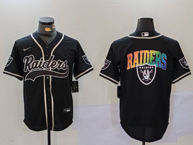 Men Oakland Raiders Blank Black Joint Name 2024 Nike Limited NFL Jersey style 9122